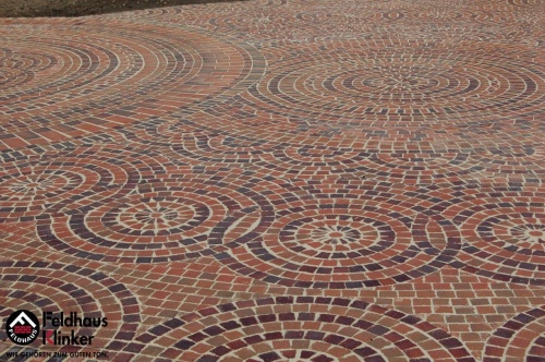 Тротуарный клинкер мозаика M403DF gala flamea